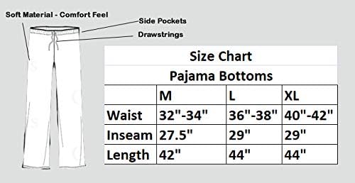 Westie Unisex Lightweight Cotton Blend Pajama Bottoms – Super Soft and Comfortable