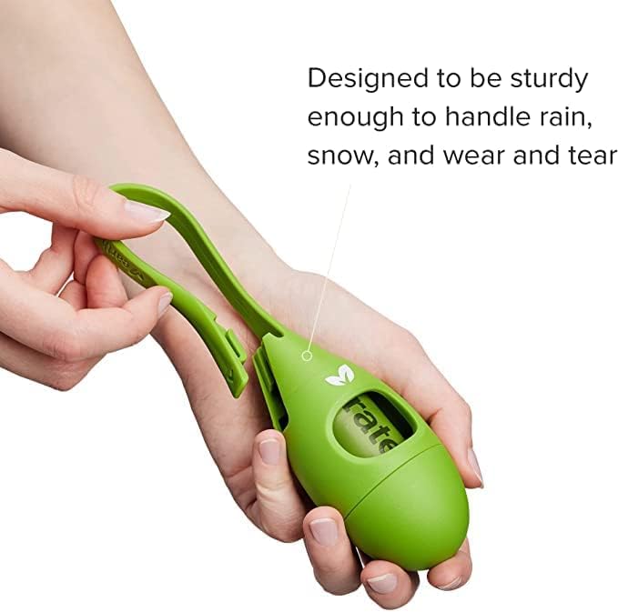 Earth Rated Dog Poop Bag Holder with Dog Poop Bags, Durable and Guaranteed Leakproof, Lavender Scented, 1 Dispenser and 15 Bags