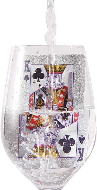 Classic Silver & Green 1 Deck of 24k Playing Cards with Dollar Pattern, Waterproof Playing Cards & Flexible Poker with Box - Classic Magic Tricks Tool for Gift Party and Game