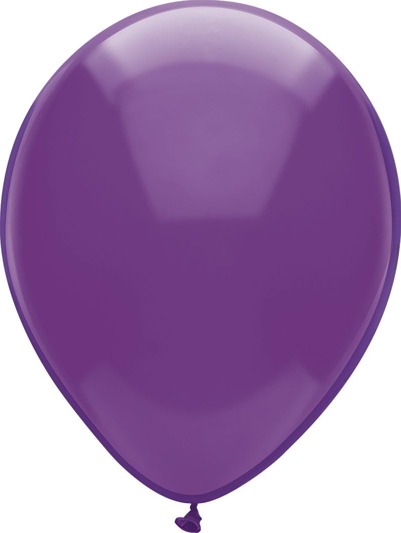 12-Inch Latex Balloons,Air/ Helium, 100-Count, Royal Rich Assortment.USA made