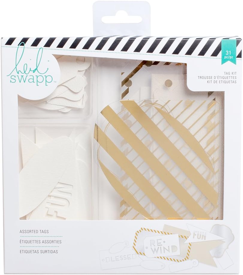 American Crafts 31 Piece Heidi Swap Mixed Media Kits Tags