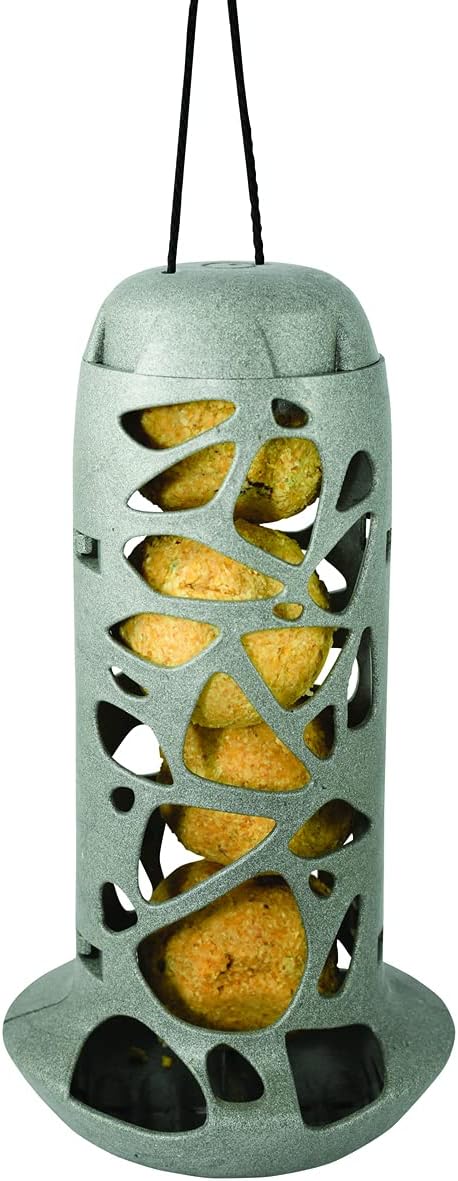 581212 10 x 3.25 in. Ezee Clean Suet Nugget & Peanut Butter Feeder - MP36 Gray