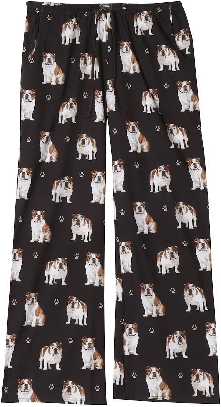 E & S Imports Womens Pajama Pants Dog Pajamas for Women Dog Print Cotton Pajamas