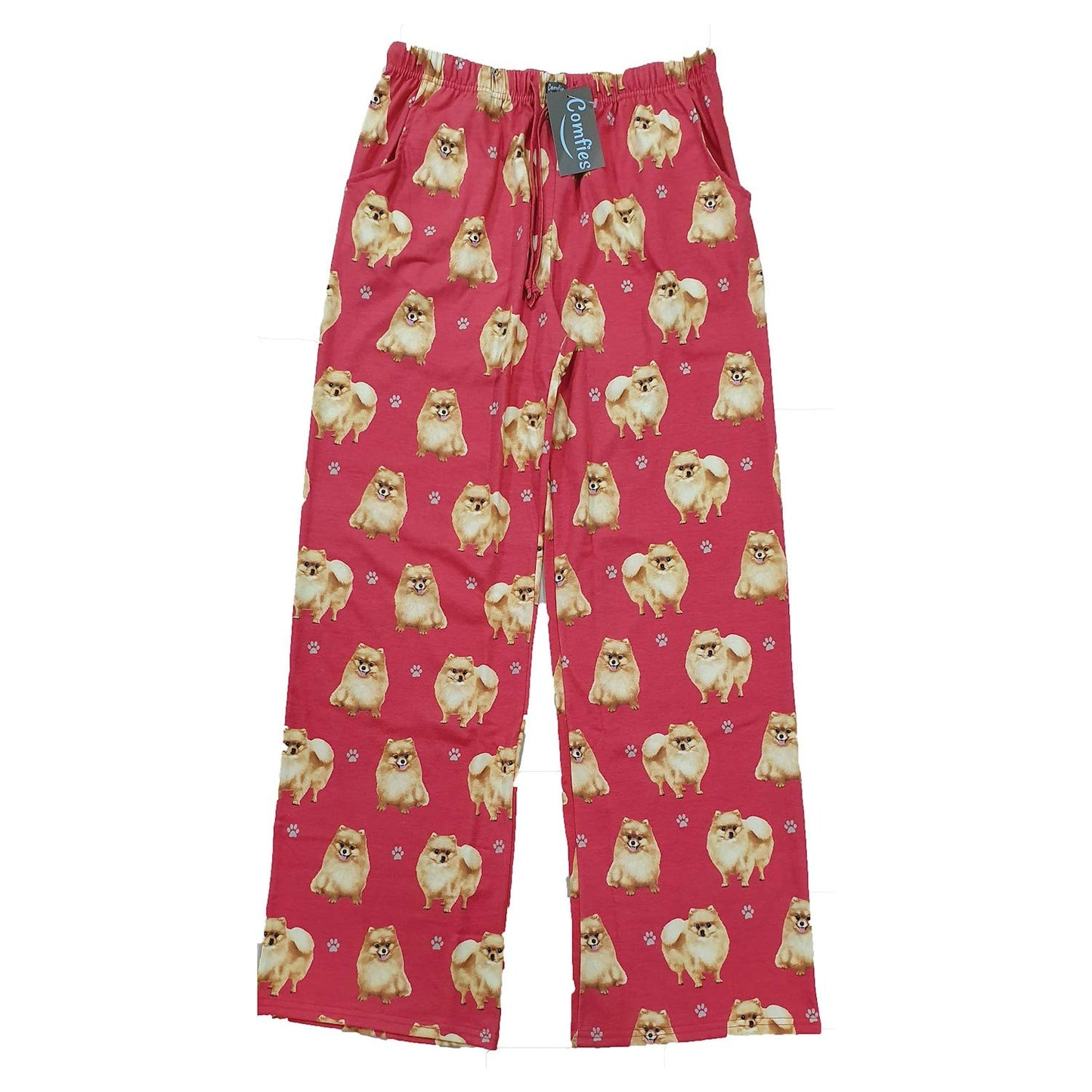 E & S Imports Women's Pomeranian Dog Lounge Pants - Pajama Pants Pajama Bottoms
