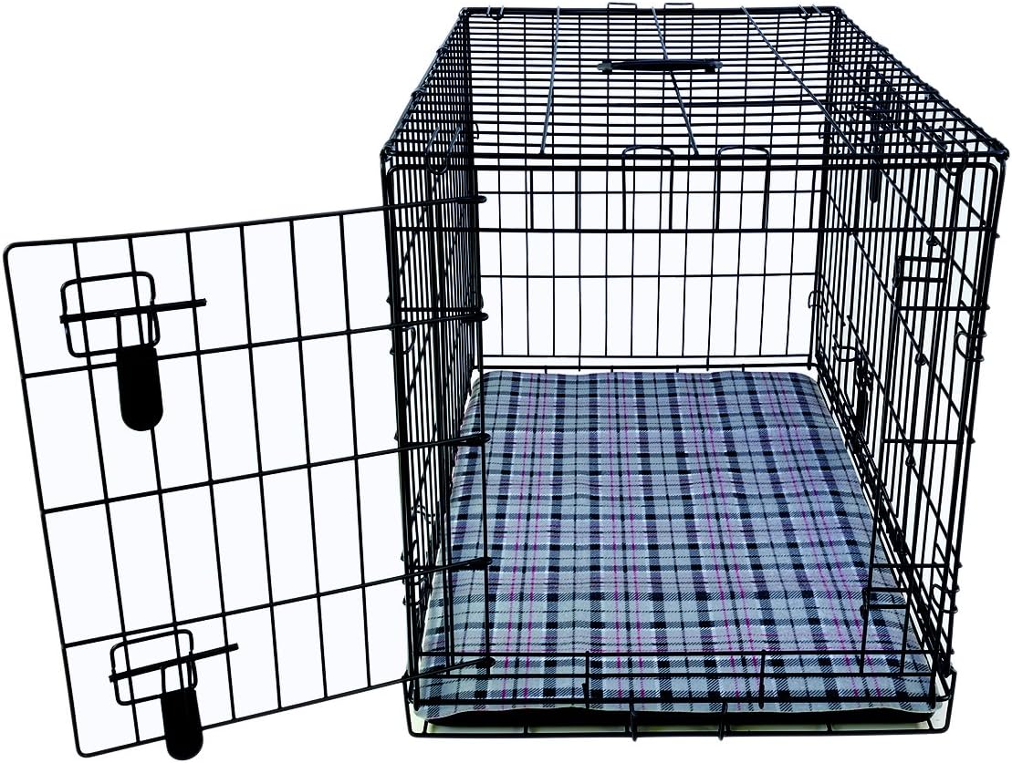 ZEUS Wonder Mat for Dogs, Ultra Absorbant Mat for Leak Proof Protection, Plaid, Medium, 2 Pack