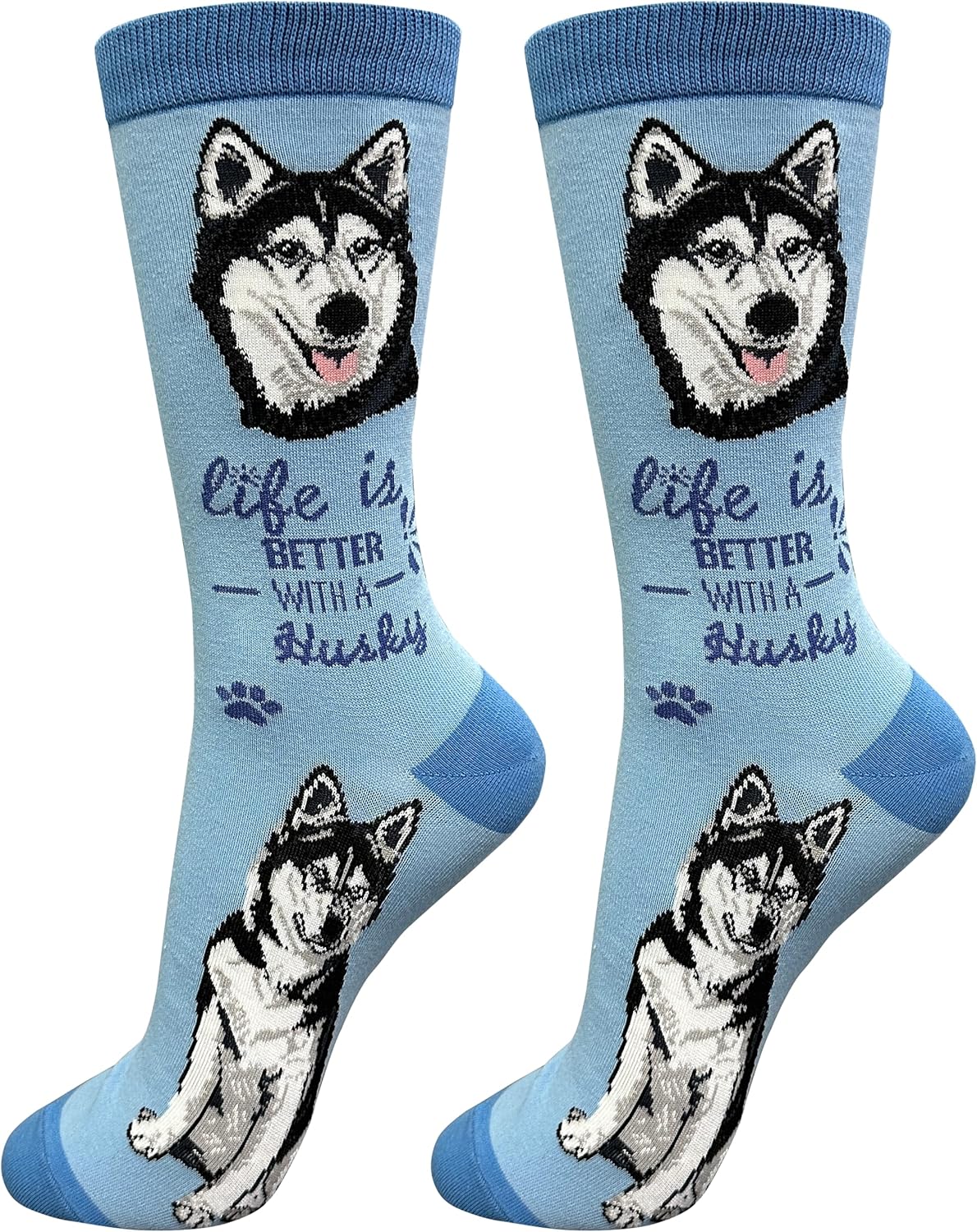 Siberian Husky Dog Lover Socks - Unisex-one size fits most-Premium Quality