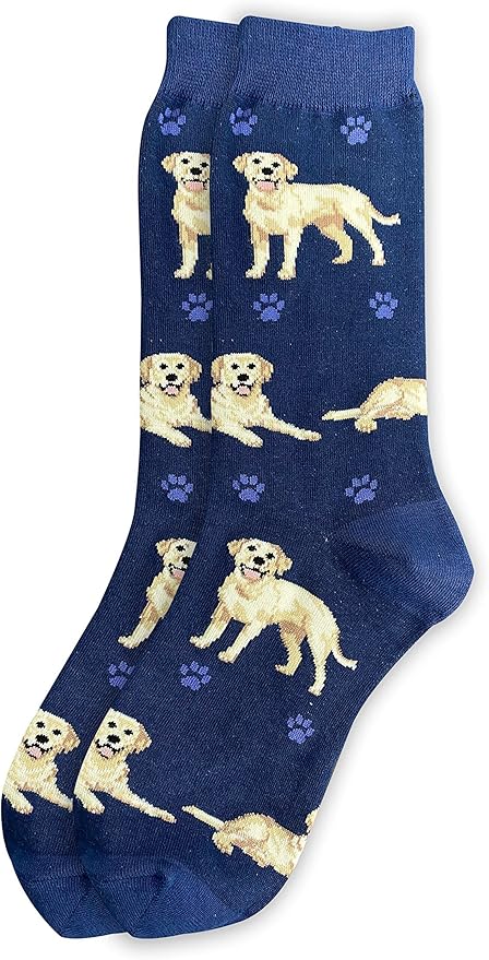 Yellow lab Lover Socks - All Season - One Size Fits Most - For Women And Men – Dog Gifts (Yellow Labrador)