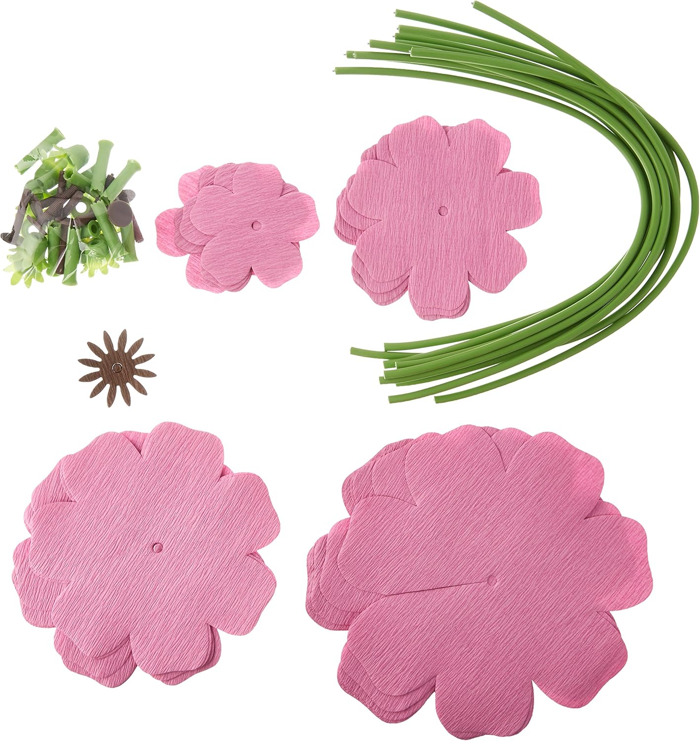 We R Memory Keepers Crepe Paper Flowers Pink
