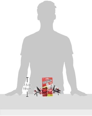 Petmate 30891 Dogzilla Tee Tug Pet Toy, Medium, Red/Black/Grey and White