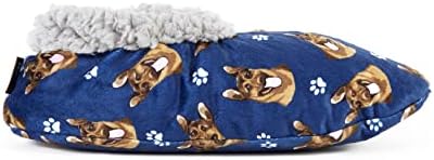 German Shepherd Super Soft Women Slippers - One Size Fits Most - Cozy House Slippers - Non Skid Bottom