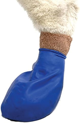 Pawz Blue Water-Proof Dog Boot, Medium, Up to 3-Inch