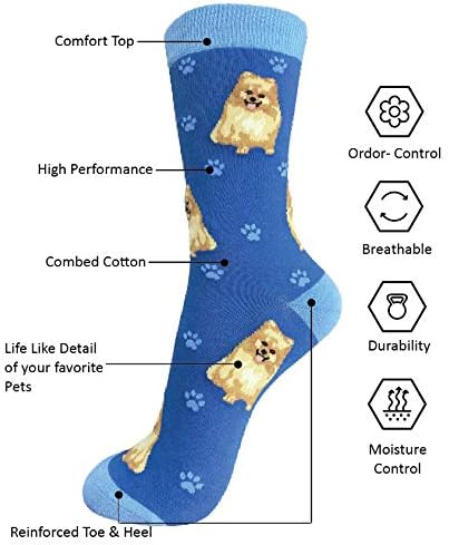 Pomeranian Lover Socks - All Season - One Size Fits Most - Unisex,Premium Quality
