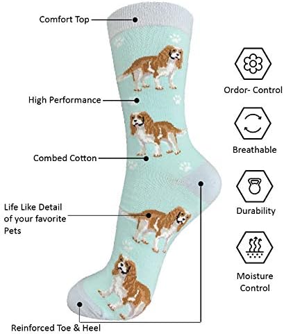 King Charles Cavalier Dog lovers socks, premium quality,All season