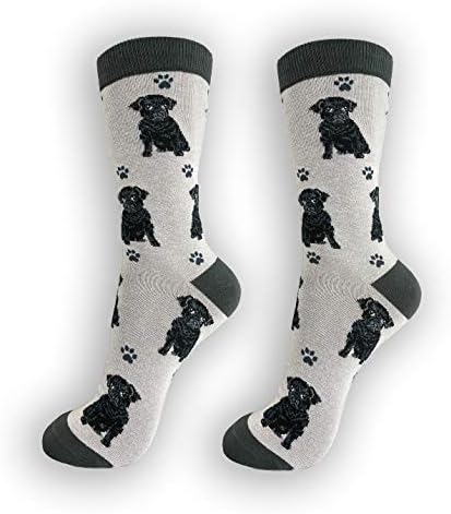 Black pug Pet Lover Socks - All Season - One Size Fits Most - Unisex