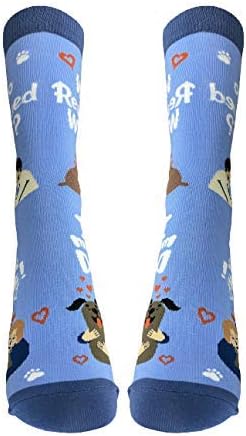 Pet Lover Socks - Fun - All Season - One Size Fits Most - For Women And Men – Cat And Dog Gifts (Who Rescued Who)