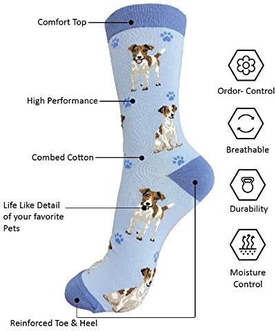 Jack Russell Dog Lovers Socks - All Season - One Size Fits Most - Unisex,Premium Quality