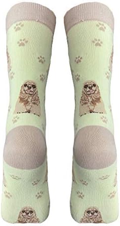 Cocker Spaniel Dog Lover Socks - All Season - One Size Fits Most - Unisex