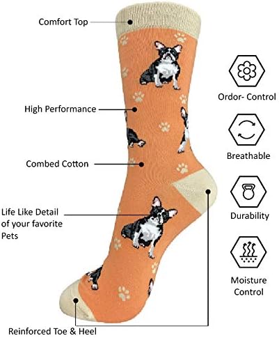 Boston Terrier Dog Lovers Socks - All Season - One Size Fits Most - Unisex,Premium Quality