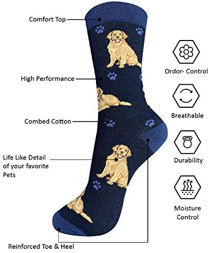 Golden Retriever Dogs Lover Socks - All Season - One Size Fits Most - Unisex