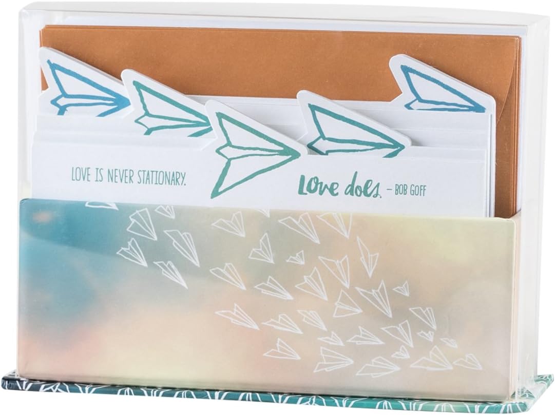 DaySpring Blank Cards with Designed Envelopes and Storage Tray, 5-1/4" x 3-14/16"