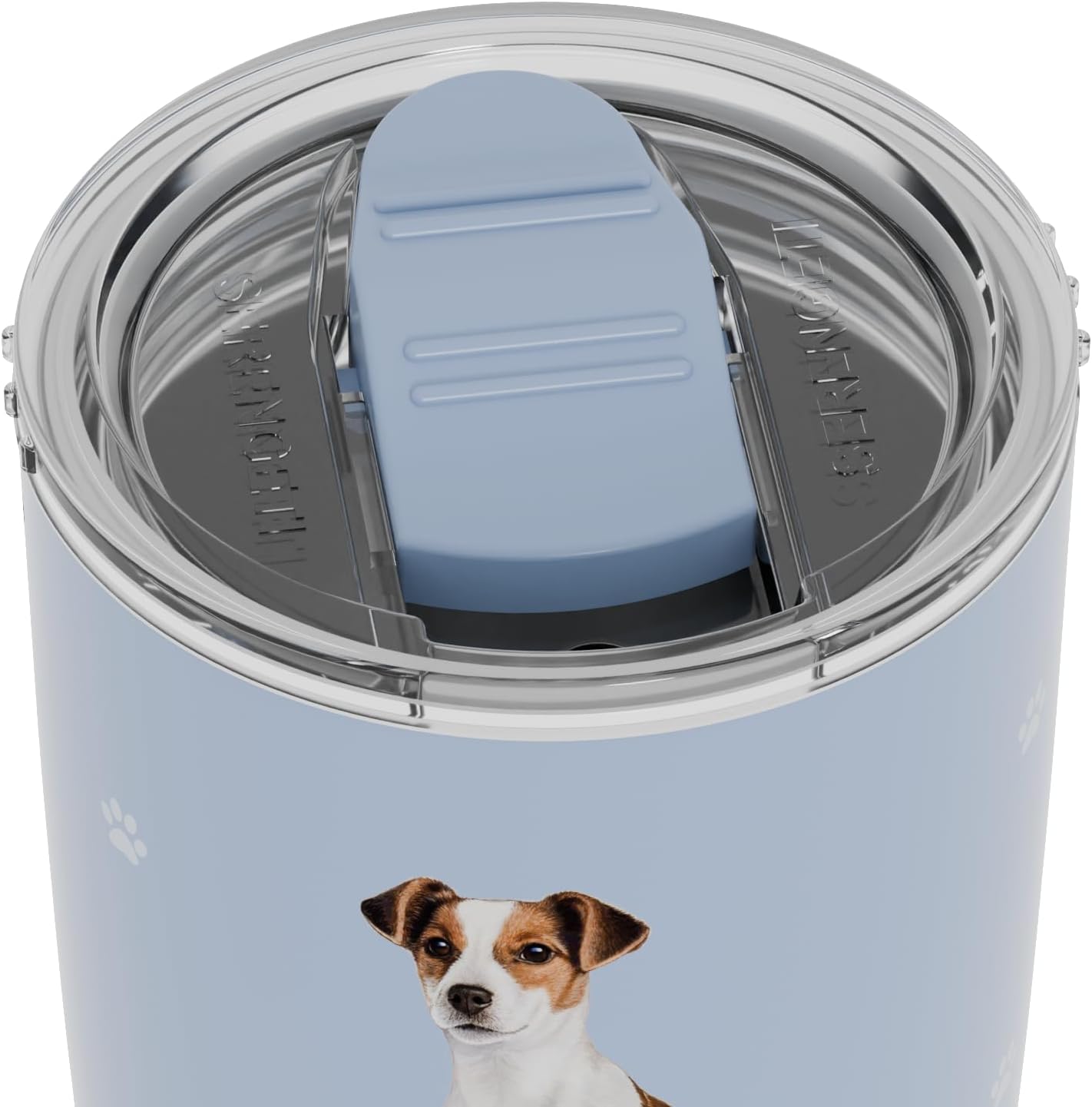 Jack Russell Terrier 20 Oz. Stainless Steel, Vacuum Insulated Tumbler with Spill Proof Lid - 3D Print - Insulated Travel mug for Hot or Cold Drinks (Jack Russell Terrier Tumbler)