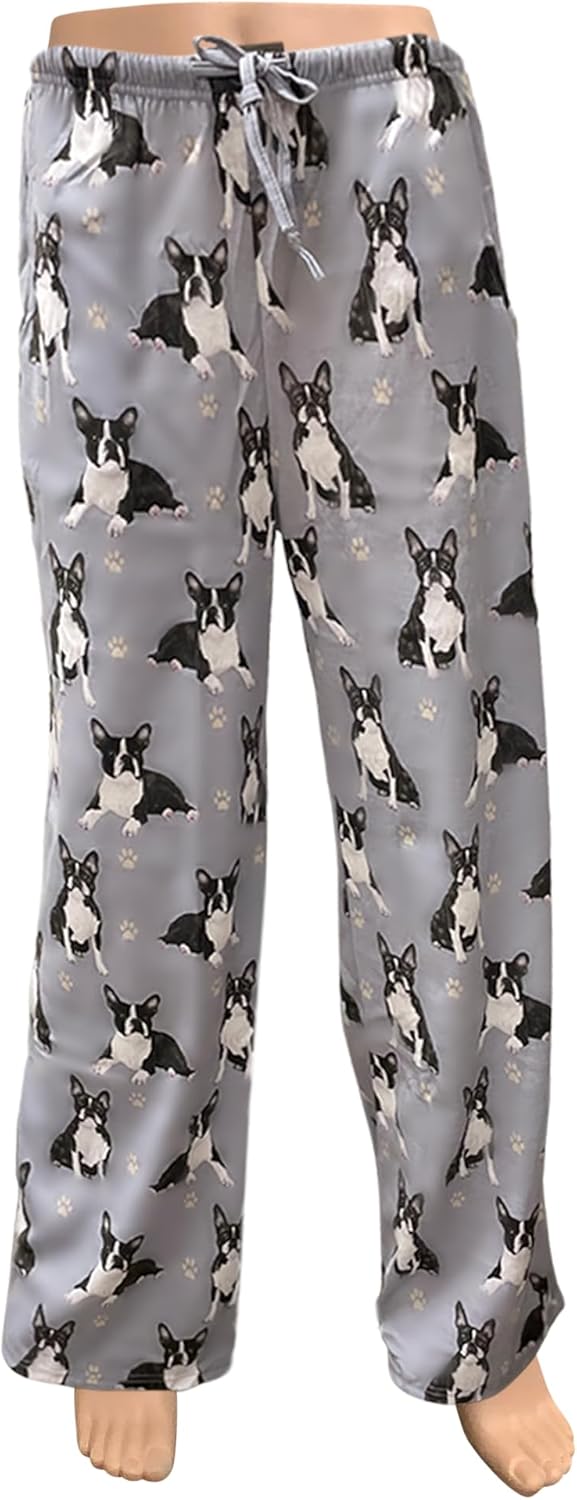 Boston Terrier  Dog ,Pet Lovers  Lounge Pants - Dog Pajama Pants Bottoms -Ultra premium quality
