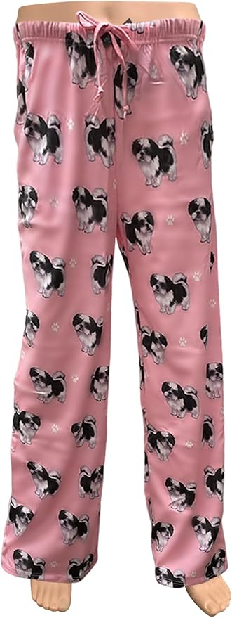 Black and White Shih Tzu  Lovers print Pajama  – New Cotton Blend premium quality- Unisex ,All Season