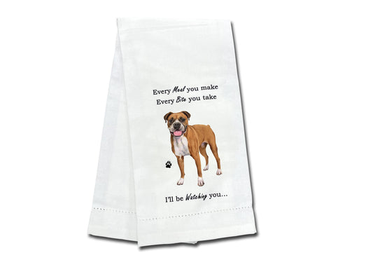 Boxer Dog lovers Kitchen Towel Tea towel- Soft Highly Absorbent - Reusable - Quick Drying - 100% Natural Cotton