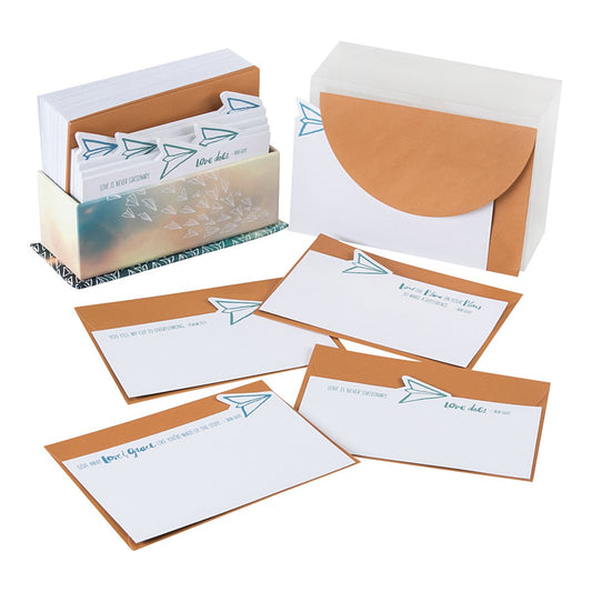 DaySpring Blank Cards with Designed Envelopes and Storage Tray, 5-1/4" x 3-14/16"