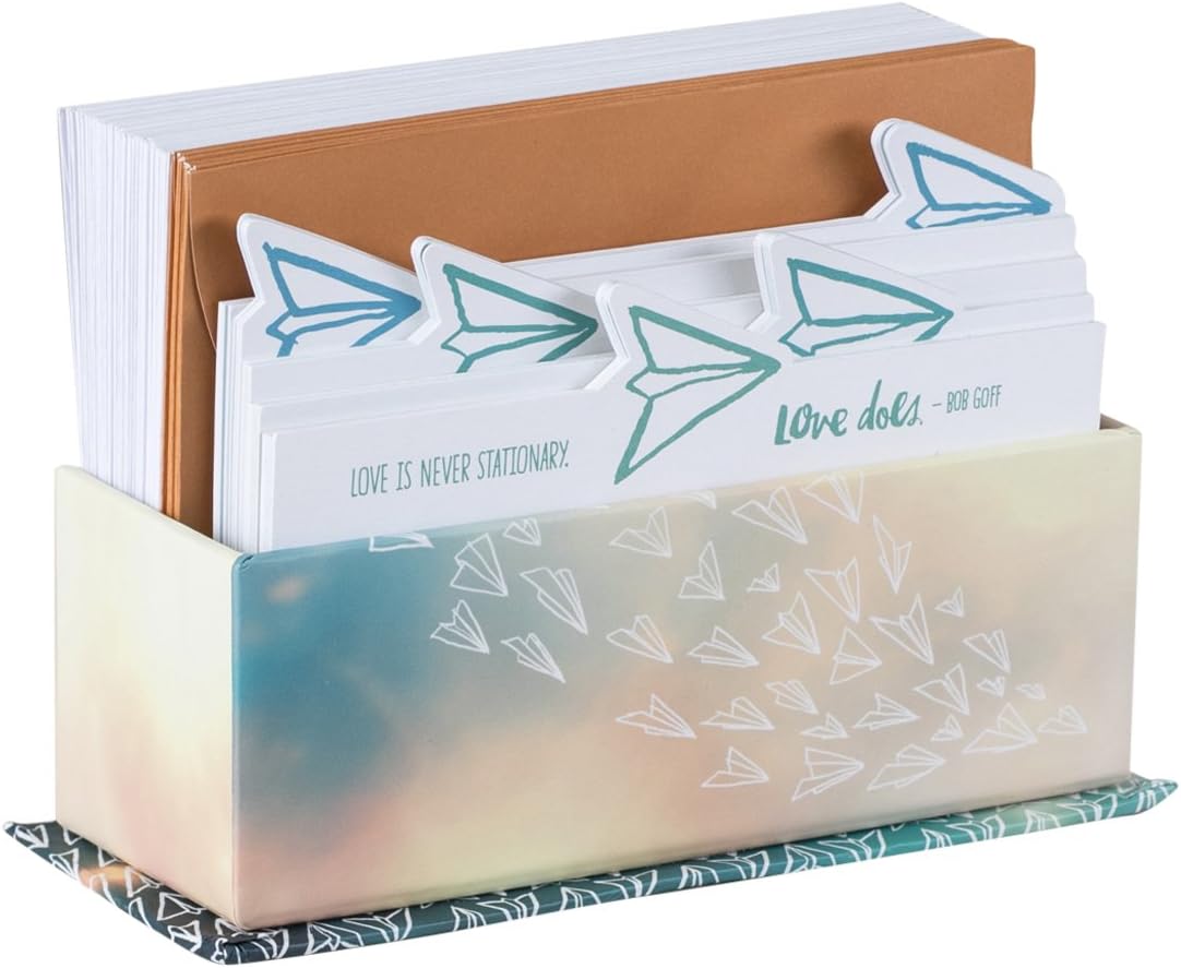 DaySpring Blank Cards with Designed Envelopes and Storage Tray, 5-1/4" x 3-14/16"