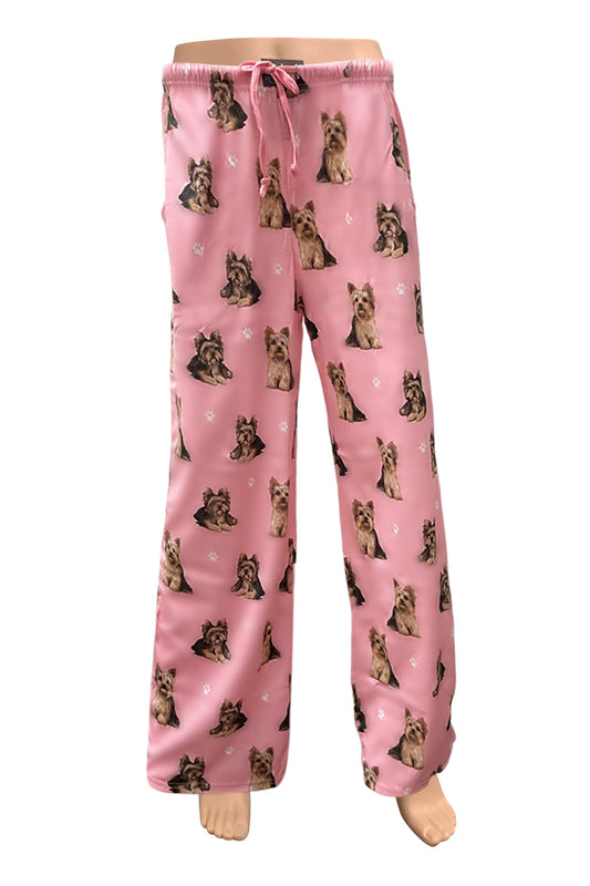 Yorkie Dog Lovers Lounge Pants - Unisex - Pajama Bottoms - Premium Quality