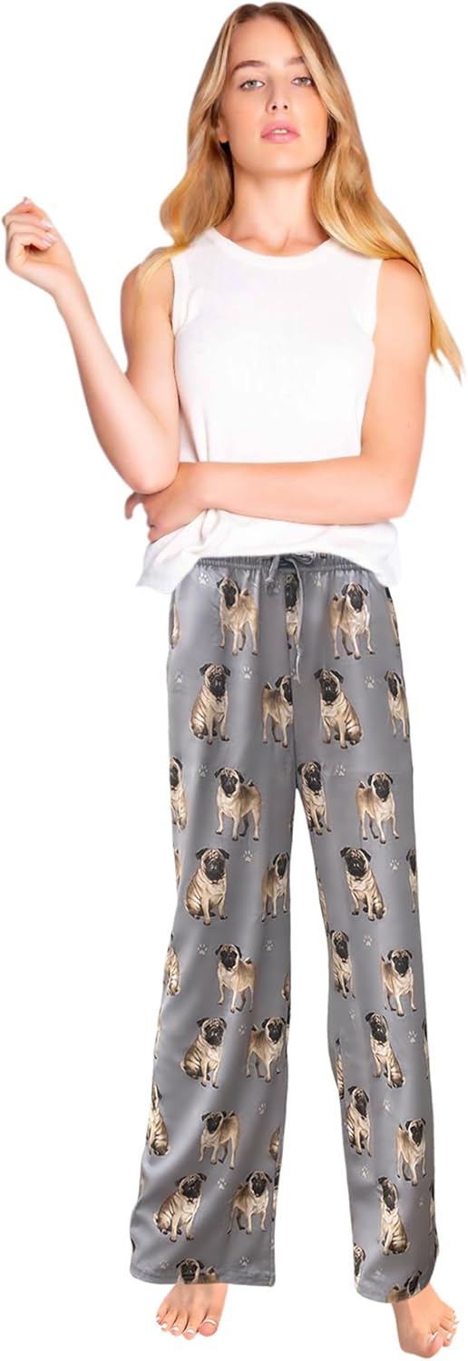 Pug Dog Lovers Lounge Pants - Pajama Bottoms,Premium Quality ,Unisex