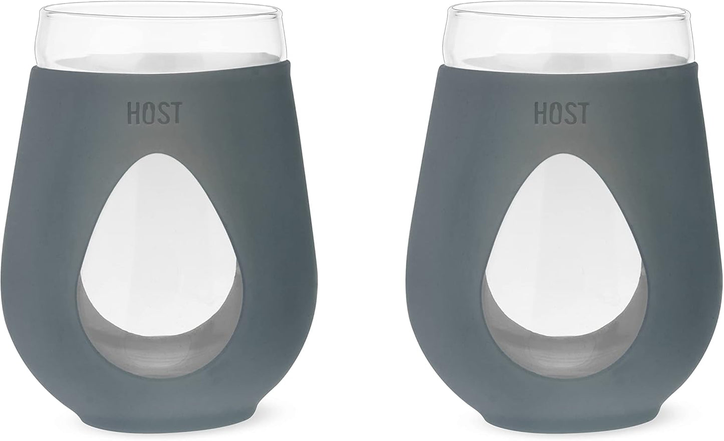 Host Revive Wine Glass Drinkware, 8 oz, Grey