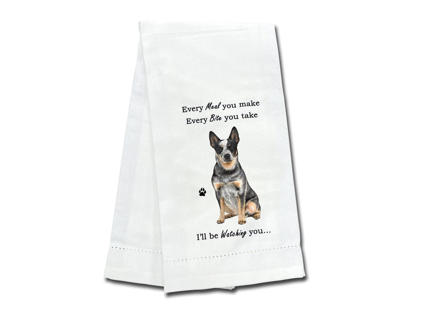 Australian Cattle Dog Pet Lovers Kitchen Towel-Tea Towel 100% Cotton