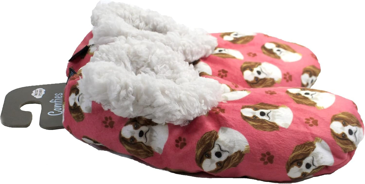 Cavalier King Charles Dog Lovers Super Soft Women’s Slippers -Unisex One Size Fits Most - Cozy House Slippers - Non Skid Bottom - perfect for Cavalier King Charles gifts