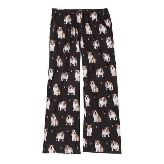 Bull Dog Lovers Pajama Pants Pajamas Dog Print Cotton Pajamas Unisex