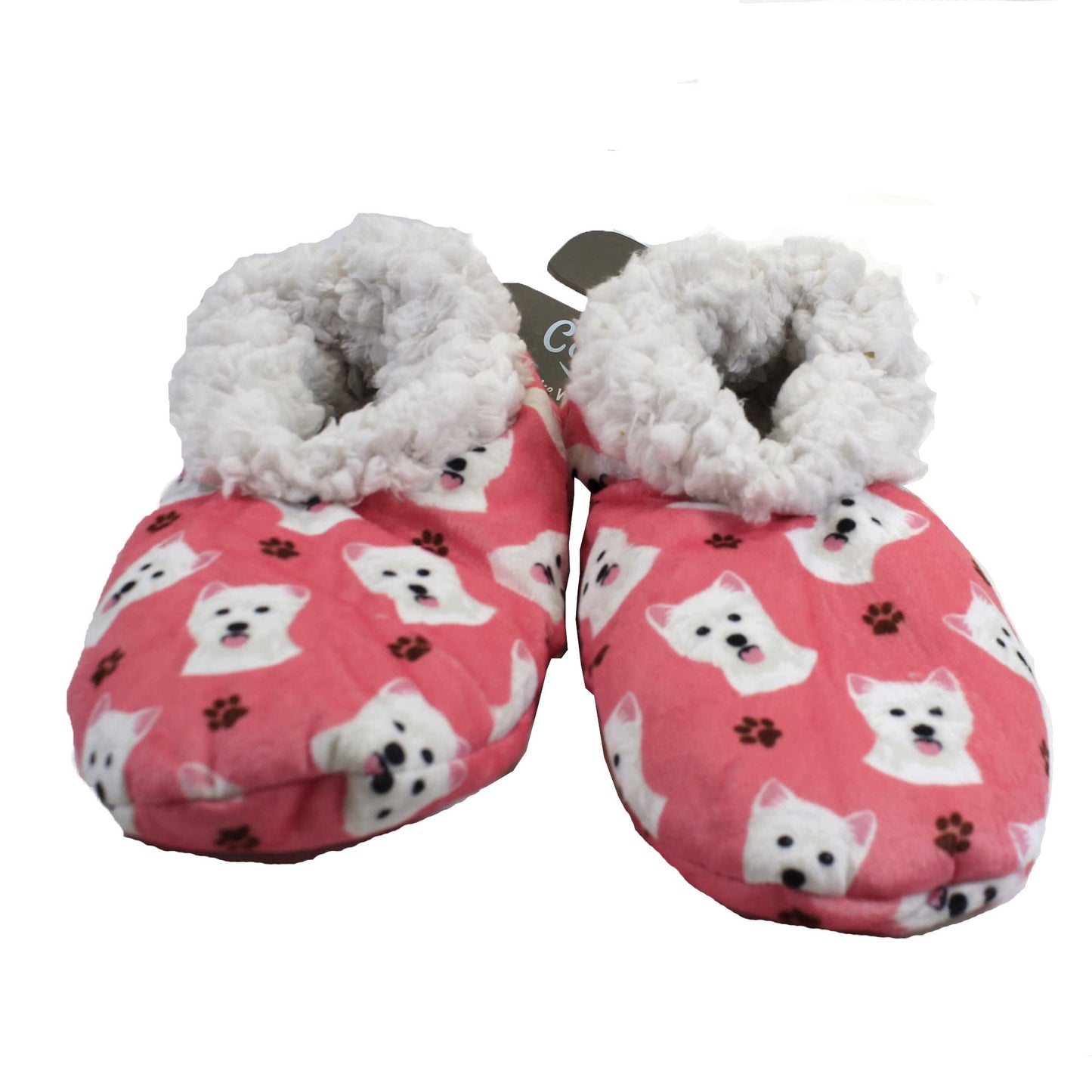 Westie Dog lovers Super Unisex Slippers - One Size Fits Most - Cozy House Slippers - Non Skid Bottom