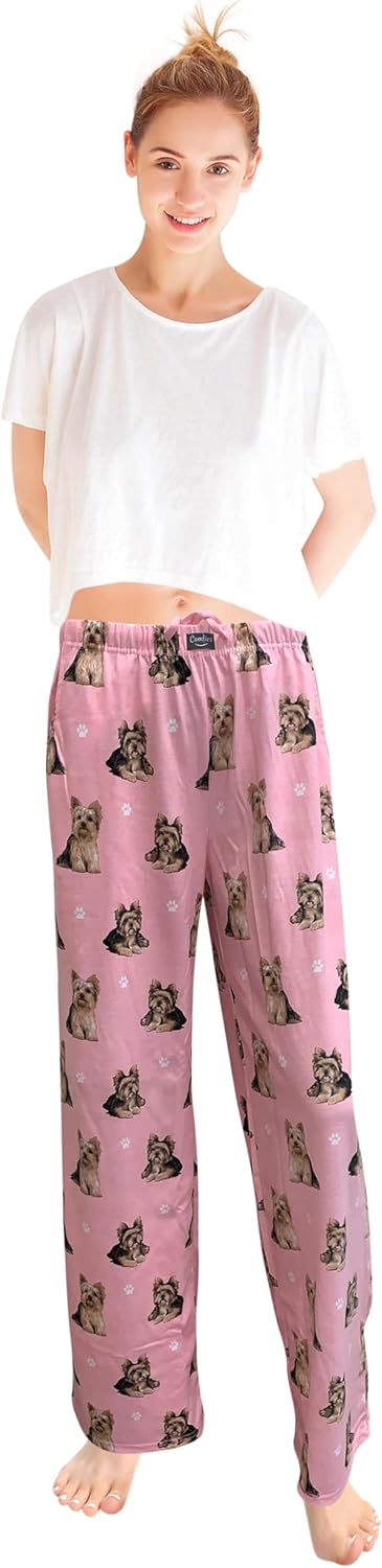 Yorkie Dog Lovers Lounge Pants - Unisex - Pajama Bottoms - Premium Quality