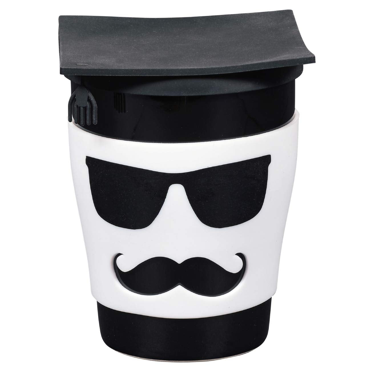 Enesco Our Name is Mud Graduation Male Travel Coffee Mug and Lid Set, 12 Ounce, Multicolor