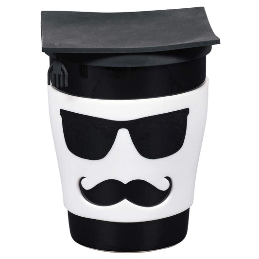 Enesco Our Name is Mud Graduation Male Travel Coffee Mug and Lid Set, 12 Ounce, Multicolor