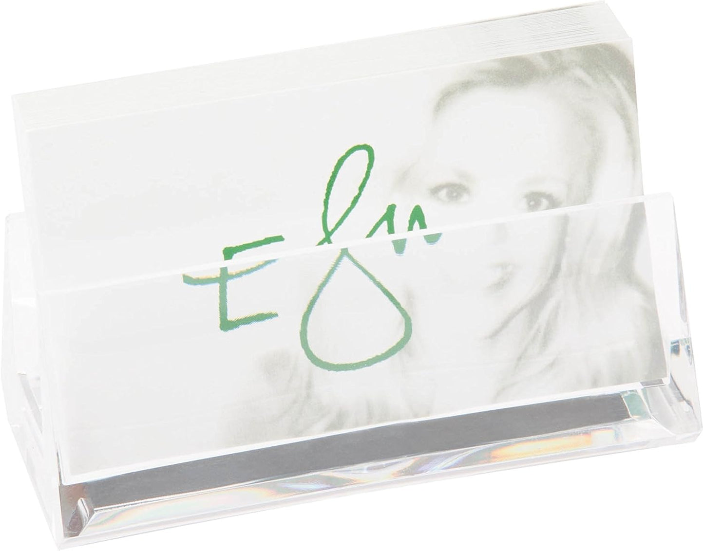 HCD Refined by Honey-Can-Do OFC-06390 Acrylic Business Card Holder, 4.13L x 3.9W x 6.06H