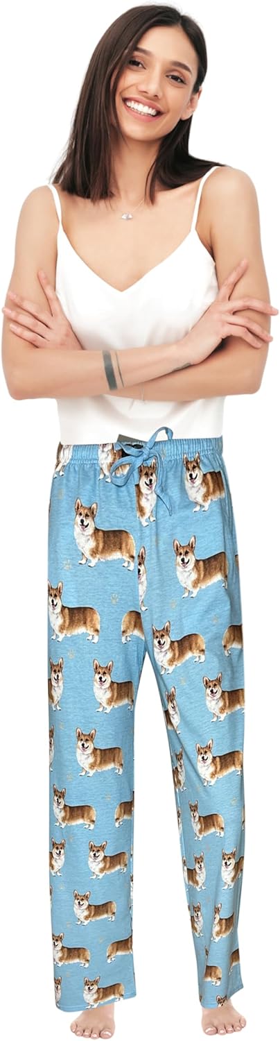 Corgi Lovers Pajama Pants – New Cotton Blend - Unisex All Season - Comfort Fit Lounge Pants
