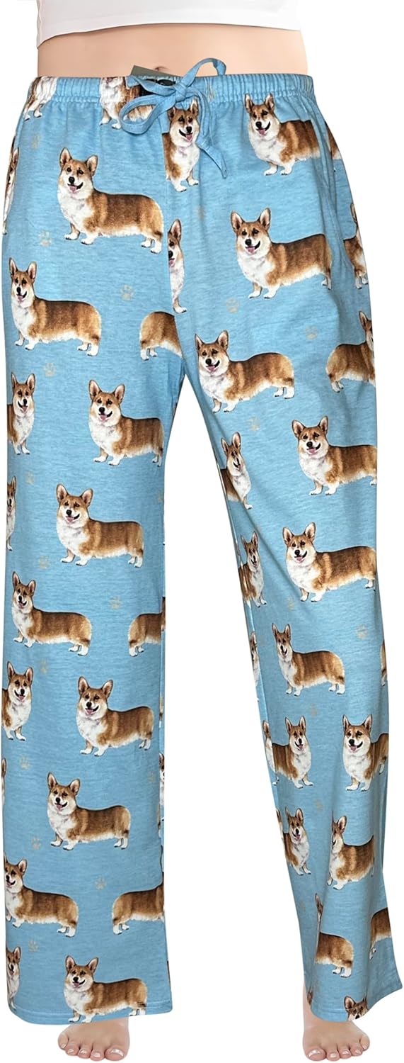 Corgi Lovers Pajama Pants – New Cotton Blend - Unisex All Season - Comfort Fit Lounge Pants