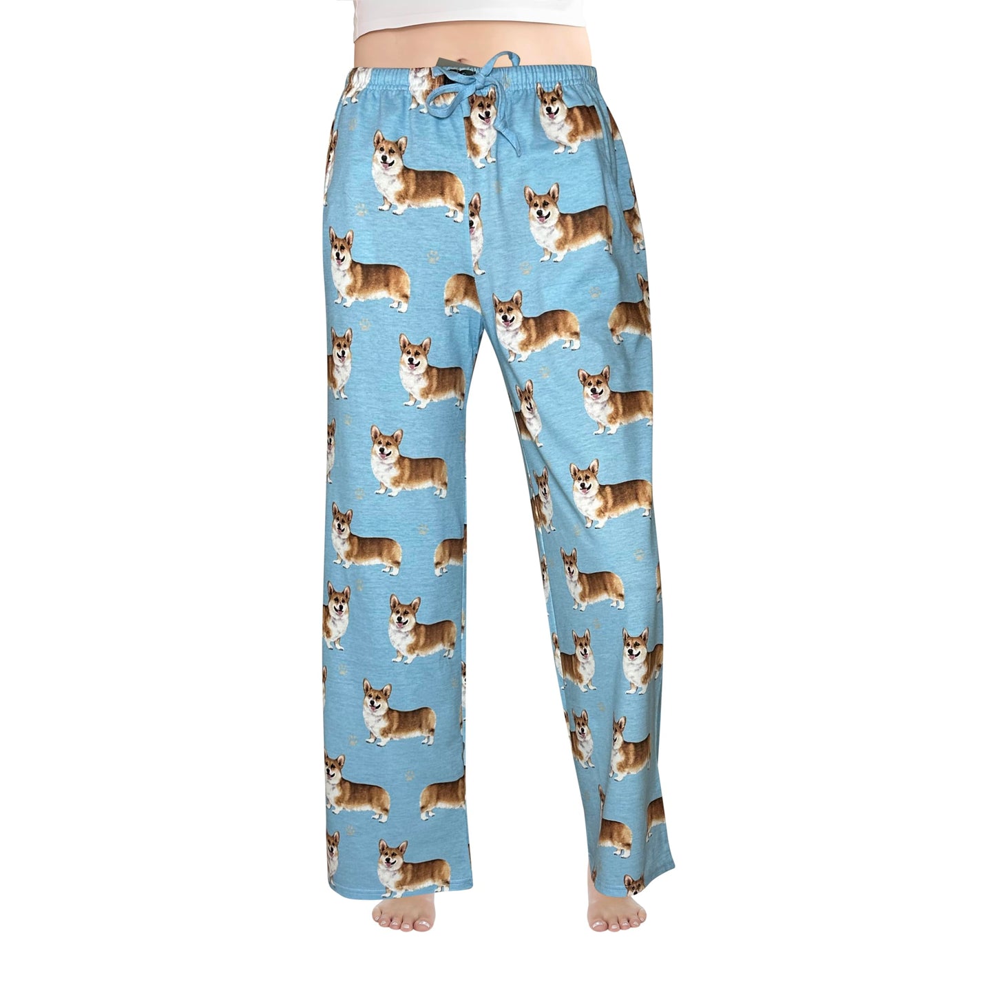 Corgi Lovers Pajama Pants – New Cotton Blend - Unisex All Season - Comfort Fit Lounge Pants