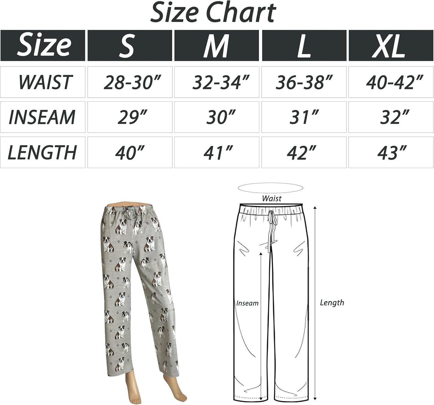 Bulldog  Lovers print Pajama  – New Cotton Blend premium quality- Unisex ,All Season