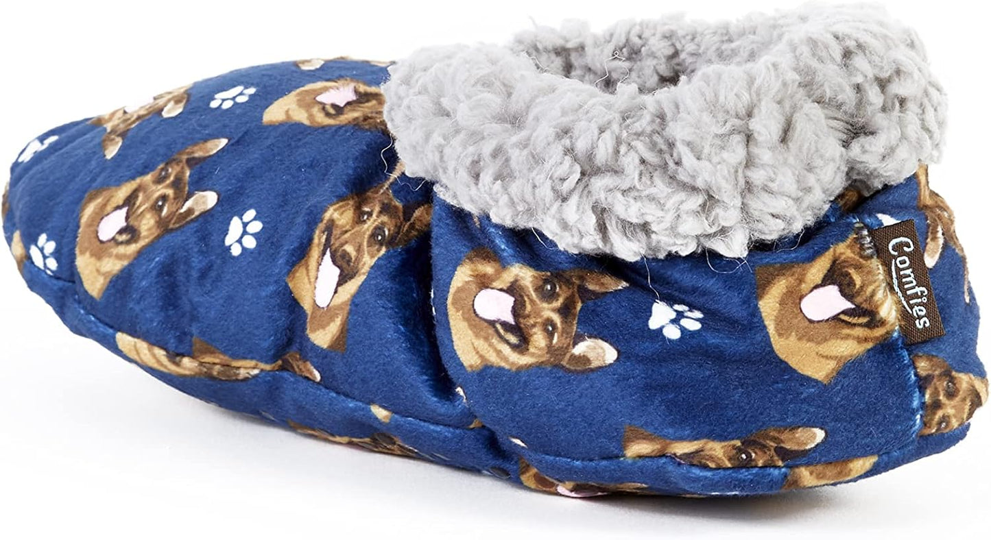German Shepherd Super Soft Women Slippers - One Size Fits Most - Cozy House Slippers - Non Skid Bottom