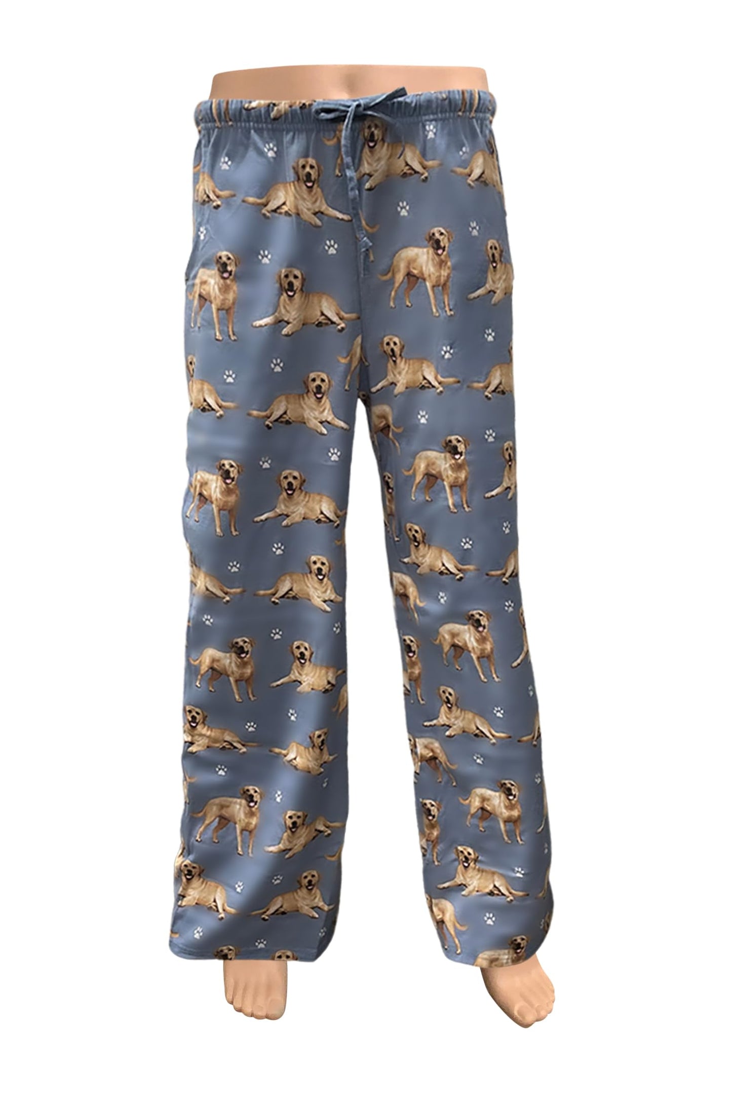 Yellow Lab Lovers Unisex Lightweight Cotton Blend Pajama Bottoms – Super Soft and Comfortable – Perfect for Yellow Lab Gifts