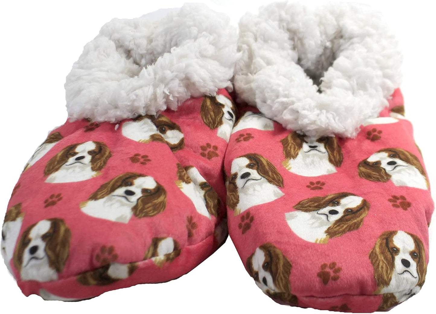 Cavalier King Charles Dog Lovers Super Soft Women’s Slippers -Unisex One Size Fits Most - Cozy House Slippers - Non Skid Bottom - perfect for Cavalier King Charles gifts