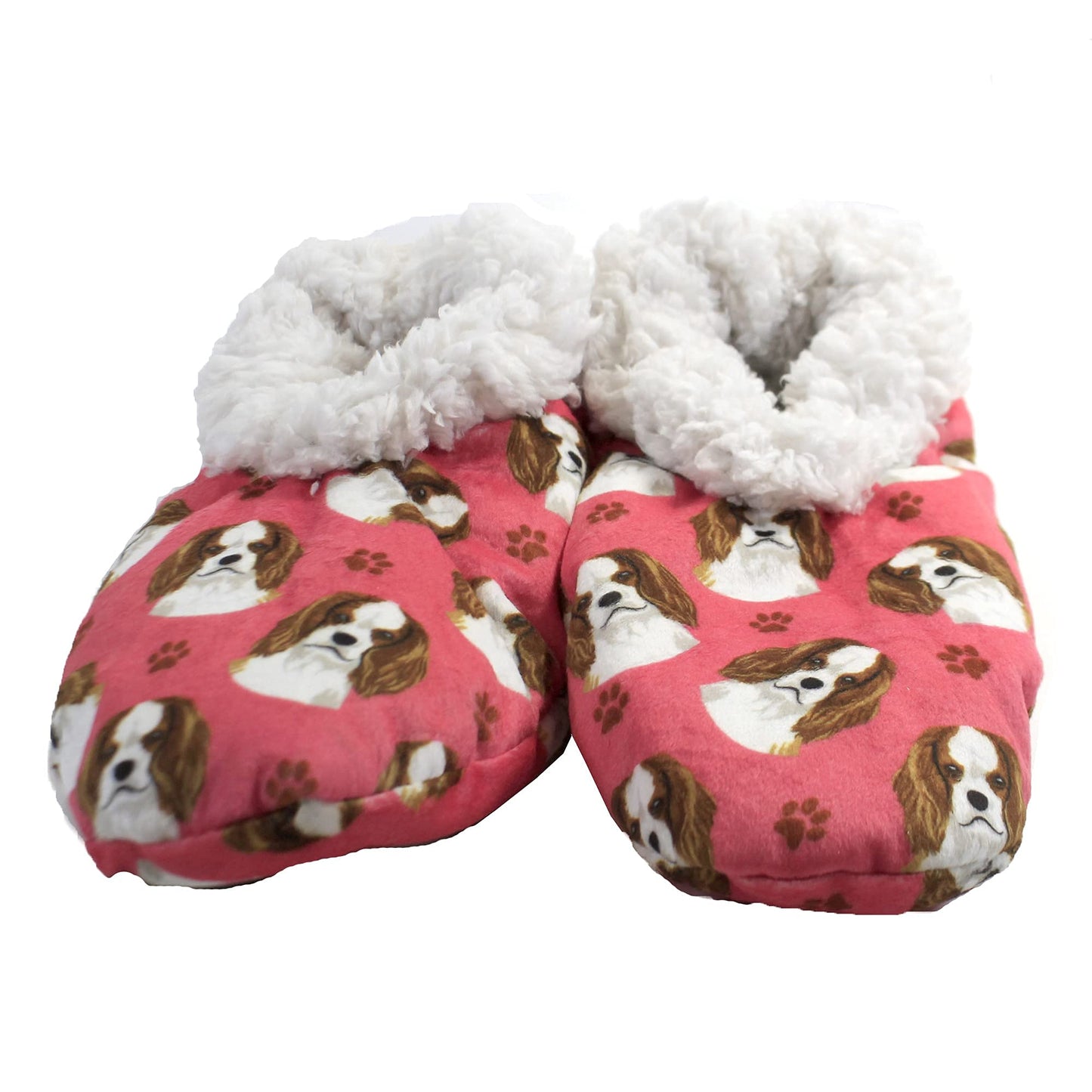 Cavalier King Charles Dog Lovers Super Soft Women’s Slippers -Unisex One Size Fits Most - Cozy House Slippers - Non Skid Bottom - perfect for Cavalier King Charles gifts