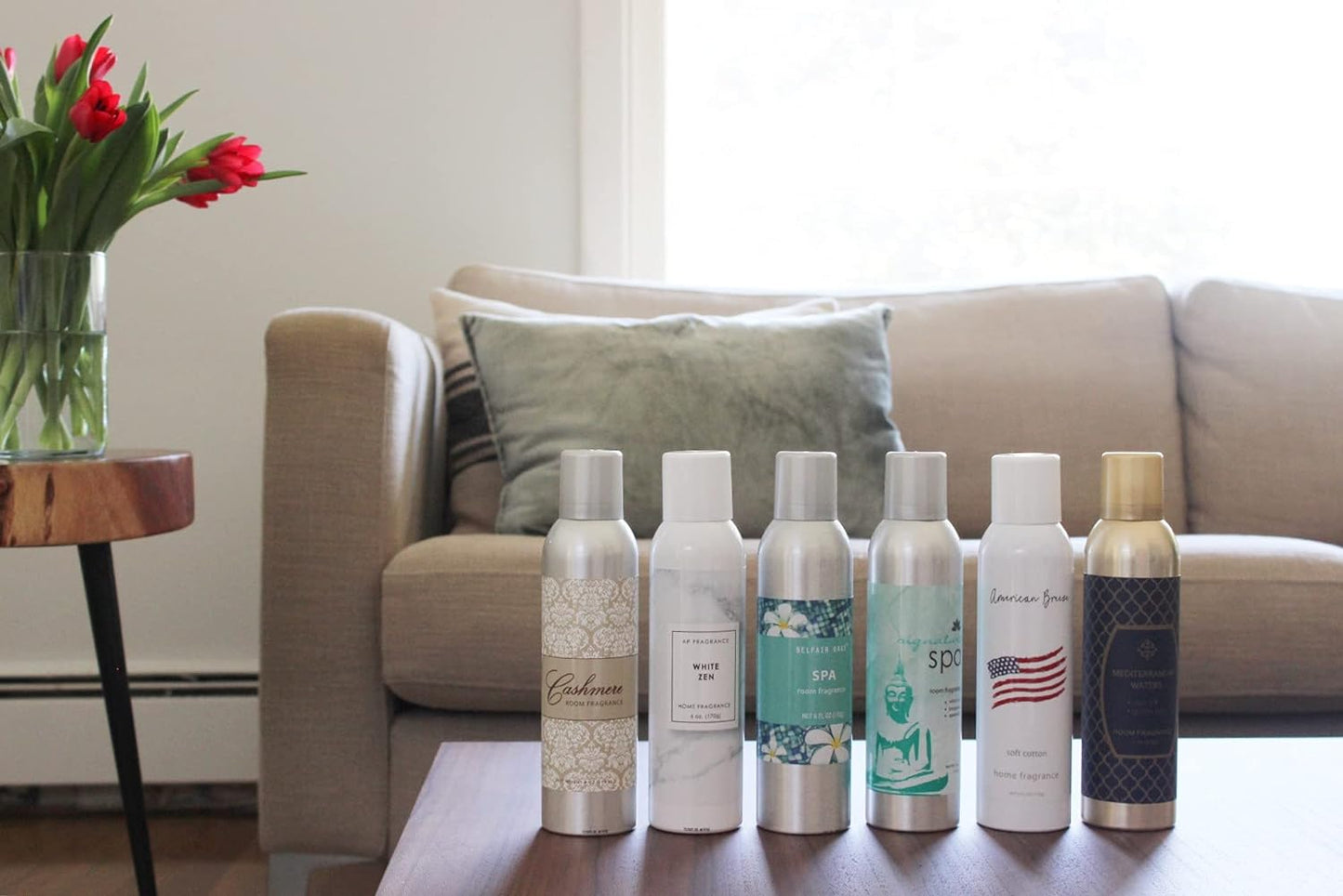 Room Fragrance Air Freshener Spray Concentrated Bathroom, Kitchen, Car, or Office Deodorizer, U.S.- Made by AP Fragrance (Vanilla Cashmere)